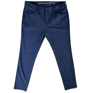 Rhone Everyday Twill Five Pocket Pants Mens 35x33 Blue Slim Straight Stretch NEW